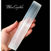 1 Long SELENITE Bar Shaped Wand Polished 7 inch + for 