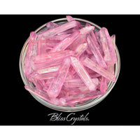 1 Rose Aura Laser Quartz Crystal Rough Crystal Point Pink 