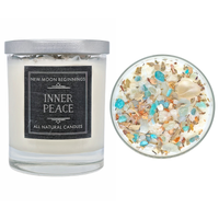 Inner Peace - Soy Crystal Ritual Candle Handmade #BC1802