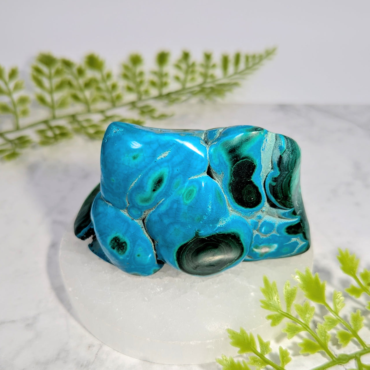 Chrysocolla Malachite 3.75" Polished Specimen #BC1753