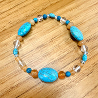 Turquenite, Moonstone and Quartz 7