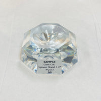 Clear crystal gem-cut display stand for ring holder in Acrylic & Metal Stands Q152