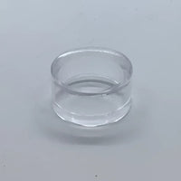 Clear circular container with straight sides for Acrylic & Metal Stands deep easel stand