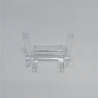Clear acrylic display stand with two supports from Acrylic & Metal Stands Q152 easel stand