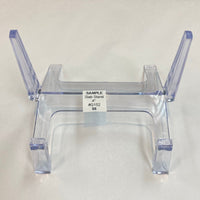 Clear plastic display stand with four legs for the Acrylic & Metal Stands Q152