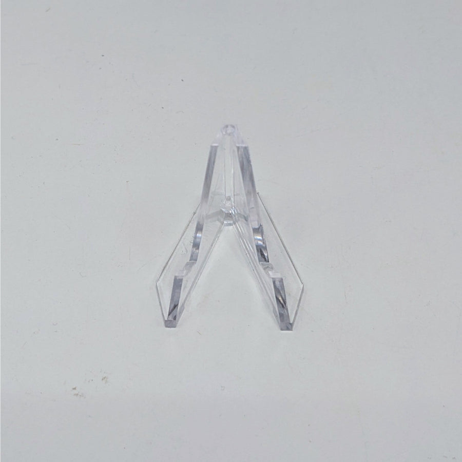 Clear A-frame easel stand for phones and tablets, part of Acrylic & Metal Stands Q152