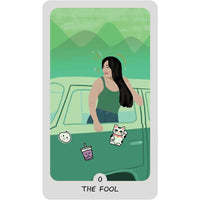 The Fool tarot card from Adventure Tarot by Elizabeth Su #LV7358 displayed in a product image