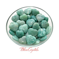 1 Amazonite Mini Heart Pocket Stone Healing Crystal and 
