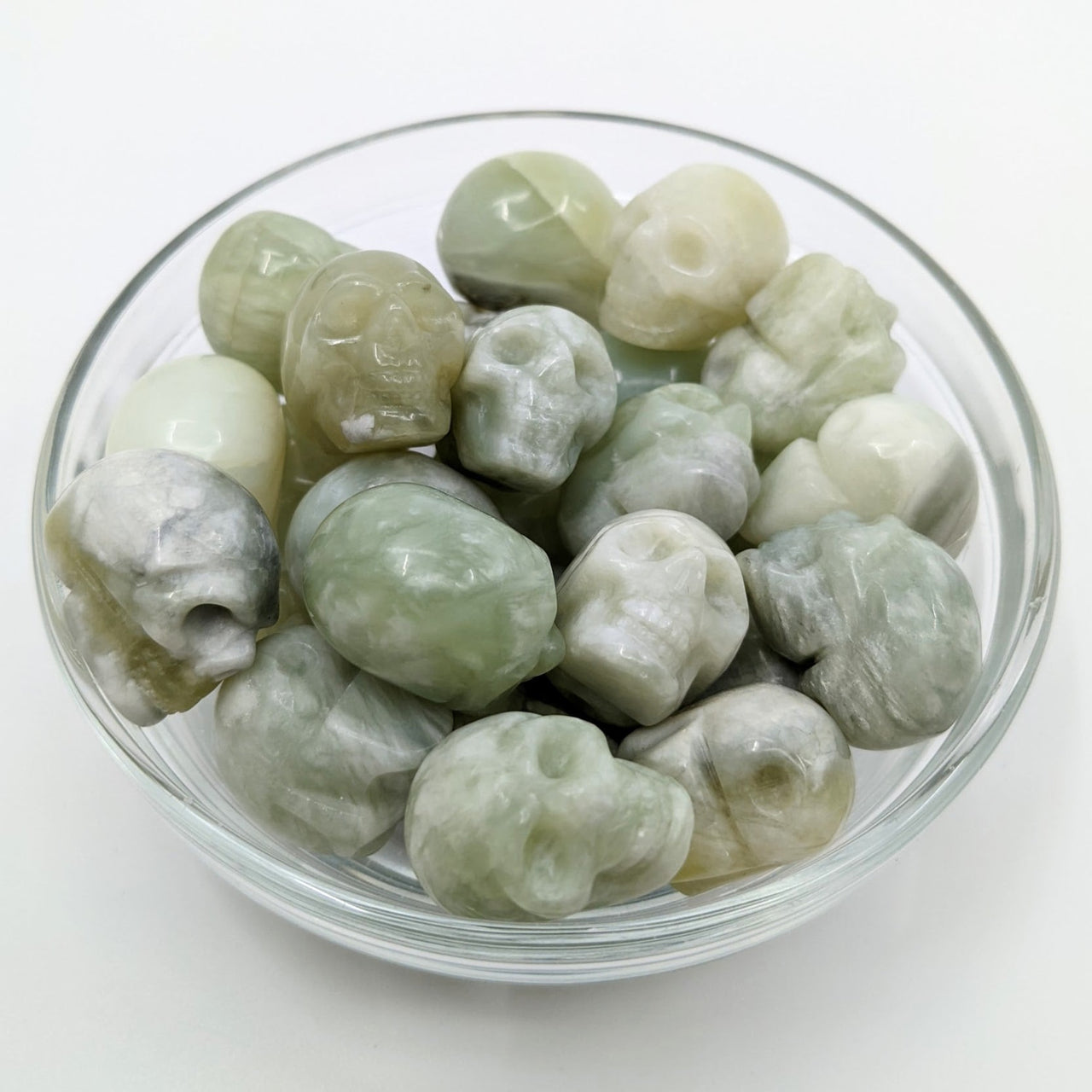 Assorted Crystal Skull #C076 - Jade - $12.95