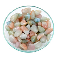 Bi Color Morganite & Aquamarine 2 Pack Mixed Tumbled Stones