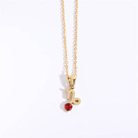 Birthstone Astrology Zodiac Necklace - You Choose Sign