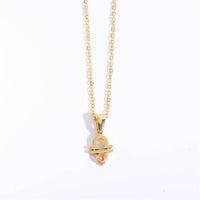 Birthstone Astrology Zodiac Necklace - You Choose Sign