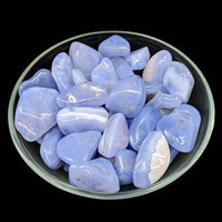 Blue Chalcedony 1.2-1.4’’ Tumble Stone #LV2721 - $14