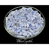 Blue Lace Agate Mini Tumbled Stones in 20 gm parcel for 