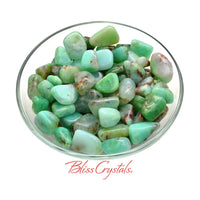 1 CHRYSOPRASE Medium Tumbled Stone Bright Green Crystal for 