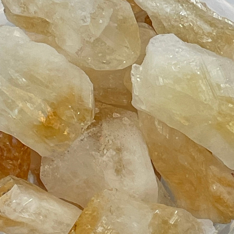 Translucent yellow-Toned Citrine Rough Point showcasing raw citrine quartz and citrine quartz points