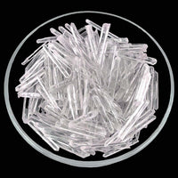 Crystal-like menthol sticks in a circular pattern for Clear Quartz Needle Points