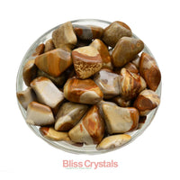 CROP CIRCLE Flint Tumbled Stone aka Crop Circle Stone