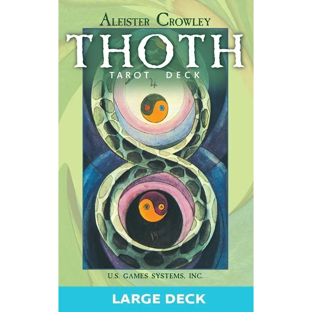 Book cover featuring a bird painting from Crowley Thoth Tarot Deck & Tarot Handbook #Q251
