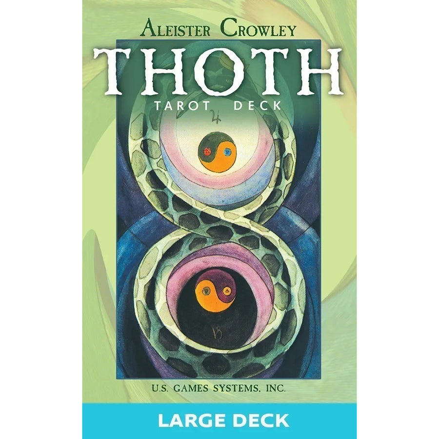 Book cover featuring a bird painting from Crowley Thoth Tarot Deck & Tarot Handbook #Q251