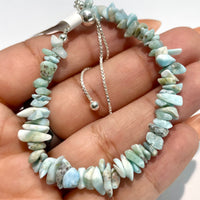 Crystal Chip Adjustable Chain 6’’ Bracelet #J801