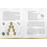 Tarot card spread layout from Crystal Grid Oracle Deluxe Edition by Nicola McIntosh