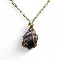 Crystal Holder Necklace Large 24’’ - Select Color (stone