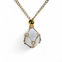 Crystal Holder Necklace Large 24’’ - Select Color (stone