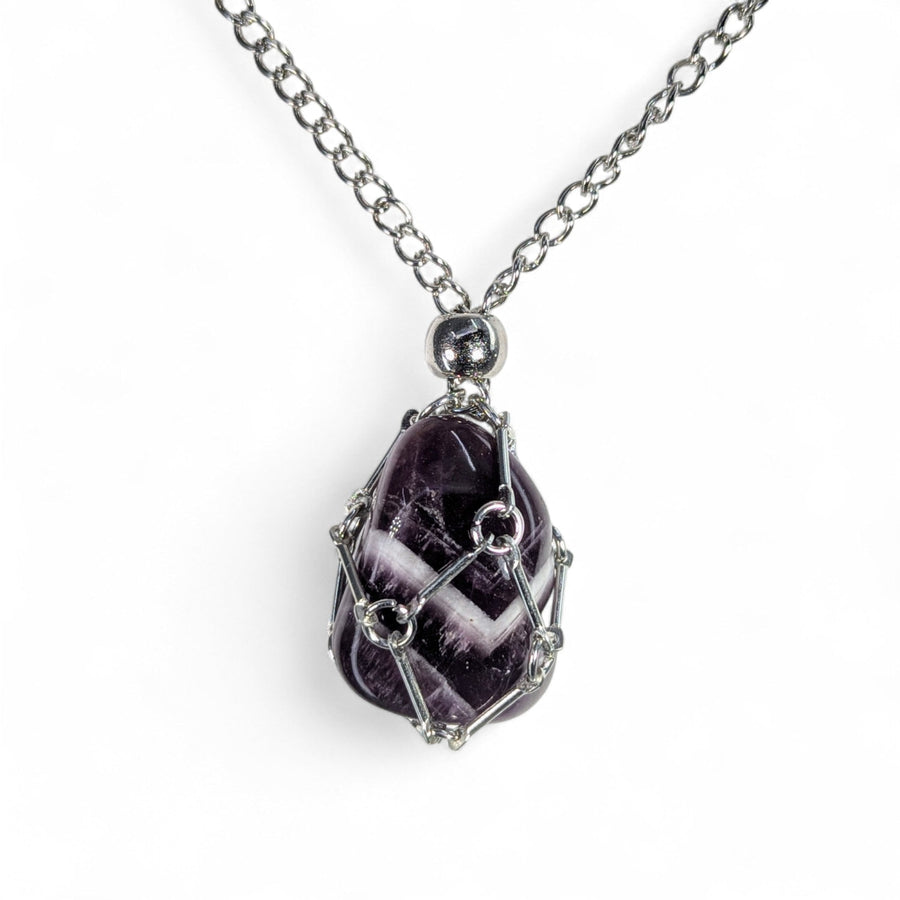 Crystal Holder Necklace Large 24’’ - Select Color (stone