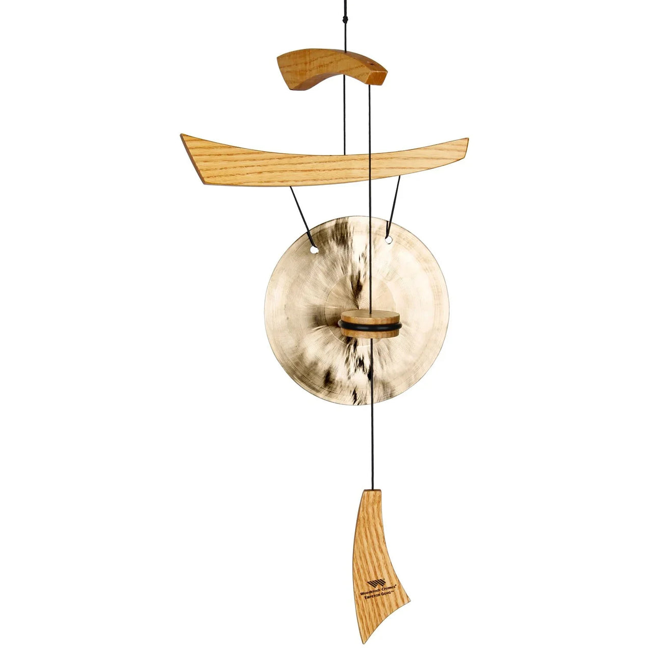 Emperor Gong Medium 32’’ Natural Wood Woodstock EGC curved wooden gong