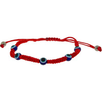 Evil Eye Adjustable String Bracelet #J743 - Red String Eye