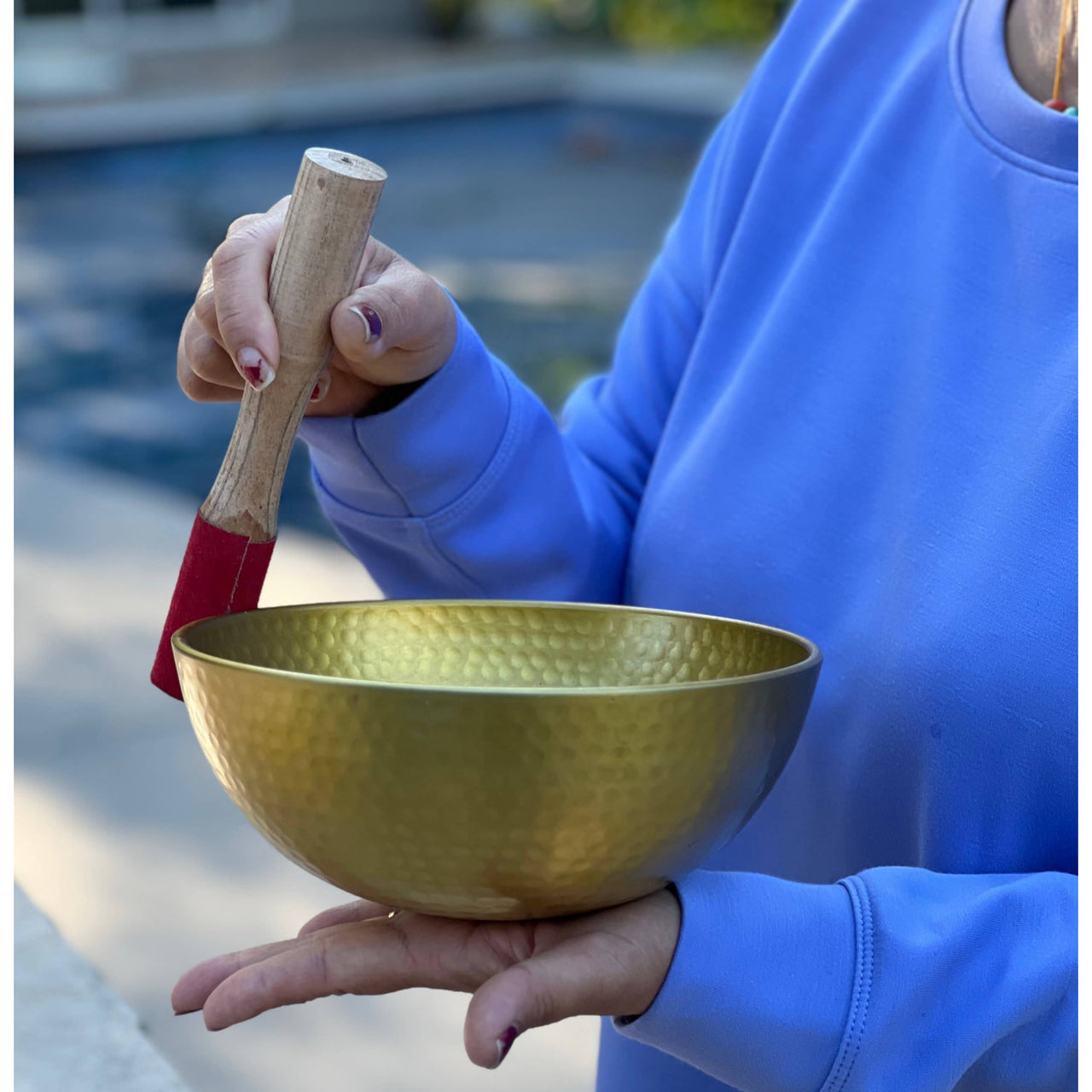 Extra Large Singing Bowl Complete Set Deep Meditation ~