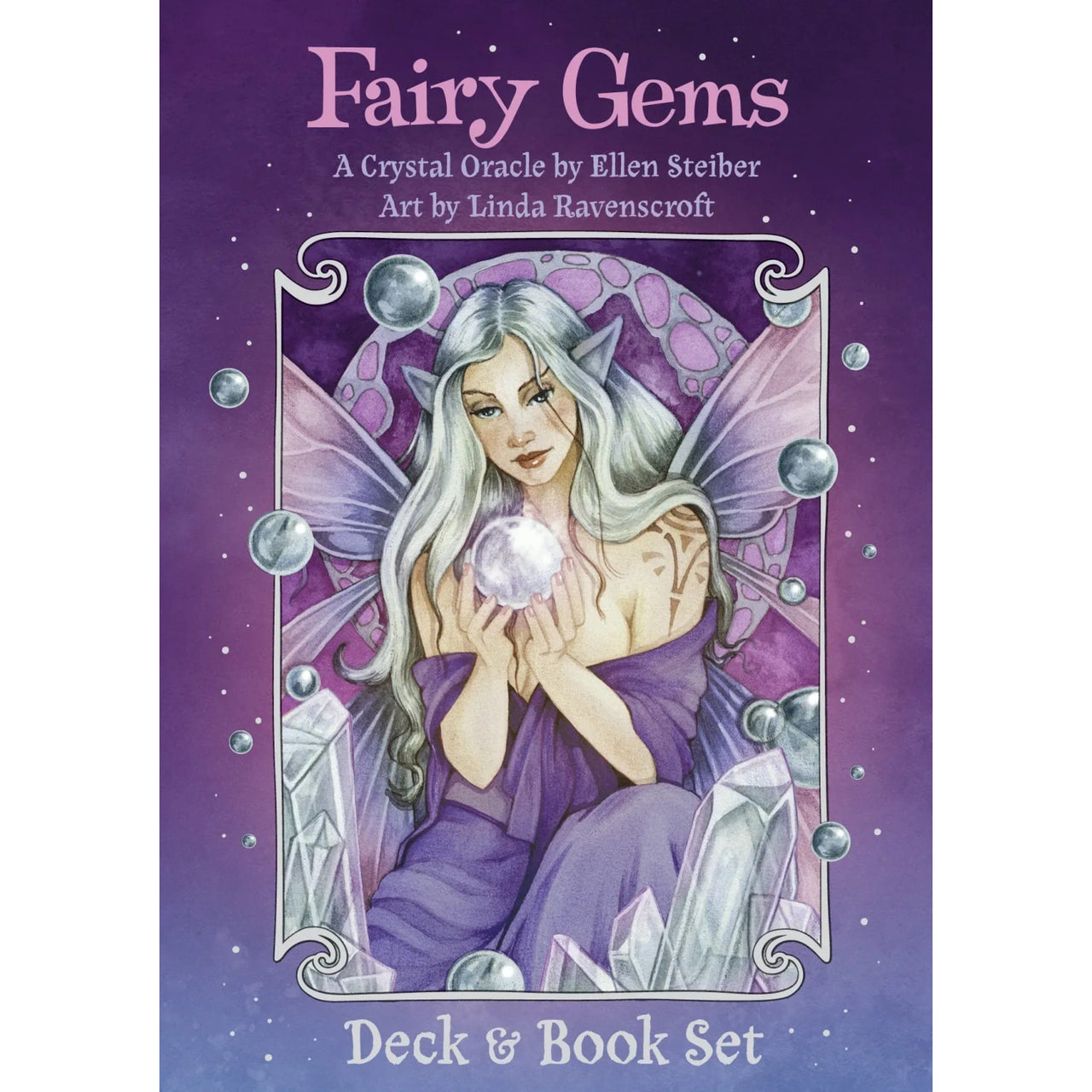 Fairy girls crystal oracle elf image from the Fairy Gems Deck & Book Set #Q288