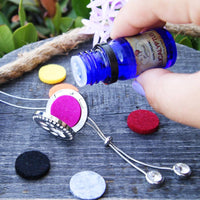 Fantasy Flower Essential Oil Necklace Gift #LV9140 $35