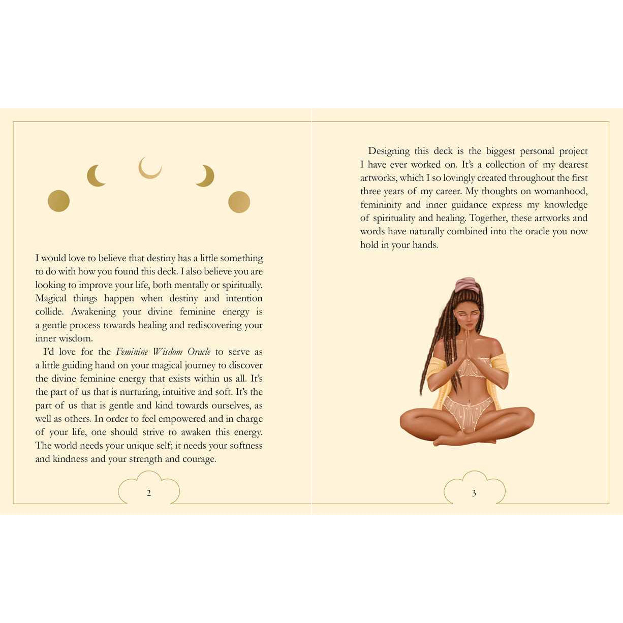 Oracle card spread from Feminine Wisdom Oracle by Lea Androic LV7321