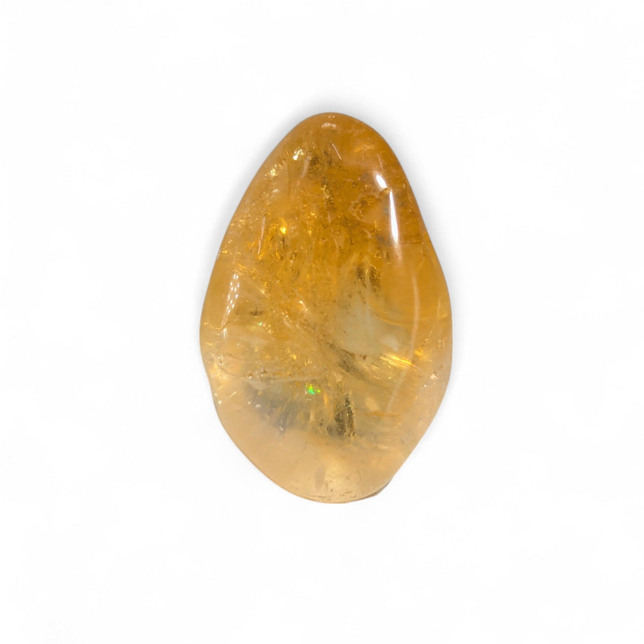 Gold Crystal Holder Necklace 23’’ - (One stone included)