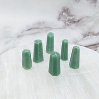 Green jade candles with Green Aventurine Mini Tower #LV1475 for sale