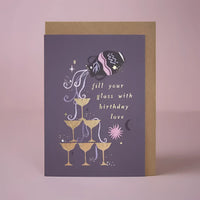 Greeting Card #K002 - Aquarius Zodiac Birthday - $6.95