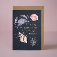Greeting Card #K002 - Cancer Zodiac Birthday - $6.95