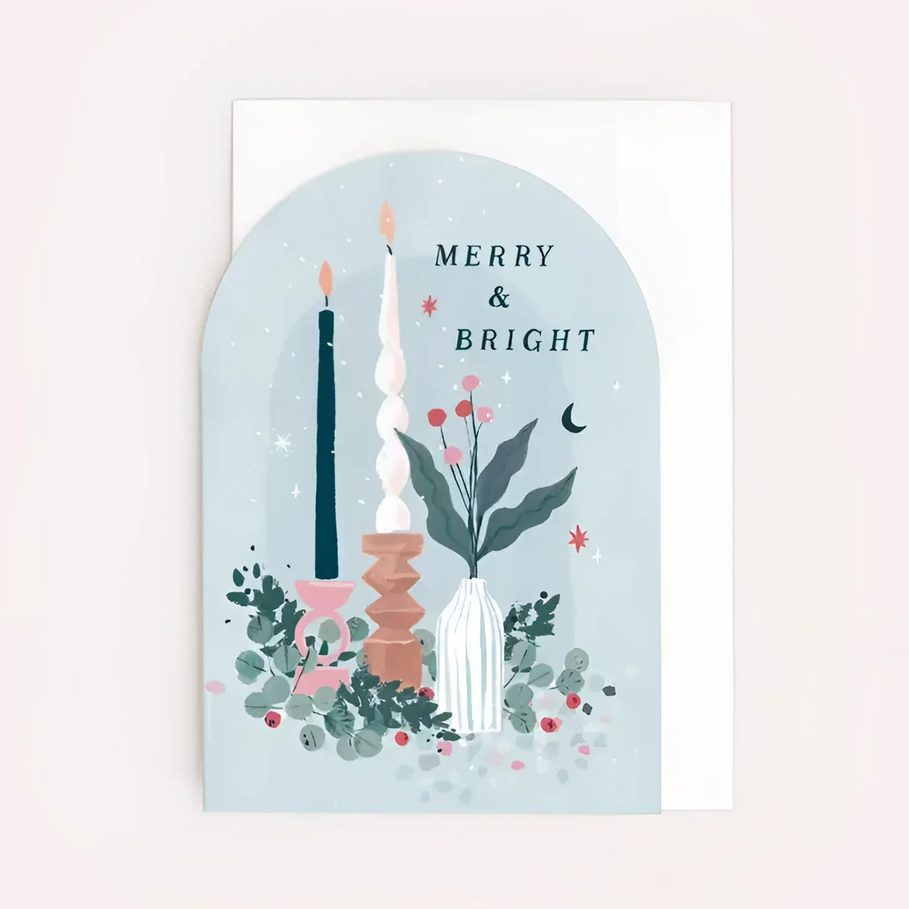 Greeting Card #K002 - Candles Christmas - $6.95