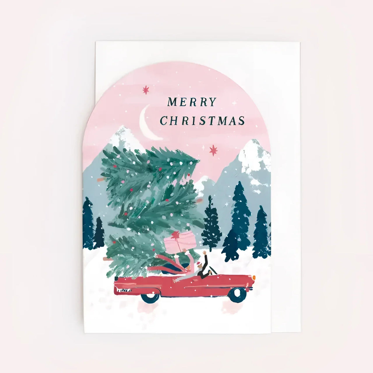 Greeting Card #K002 - Driving Home Christmas - $6.95