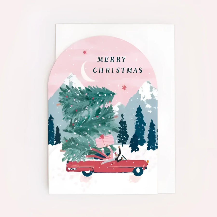 Greeting Card #K002 - Driving Home Christmas - $6.95