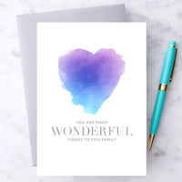Greeting Card #K002 - (Father) You Are Many Wonderful
