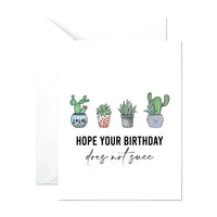 Greeting Card #K002 - Funny Succulent - $6.95