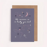 Greeting Card #K002 - Lucky Universe - $6.95