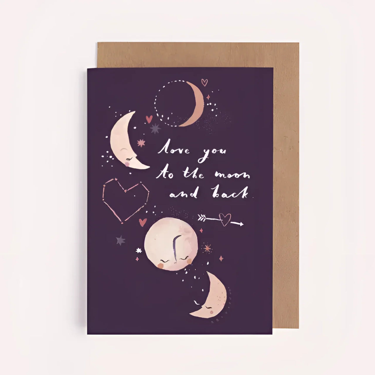 Greeting Card #K002 - To the Moon and Back - $6.95