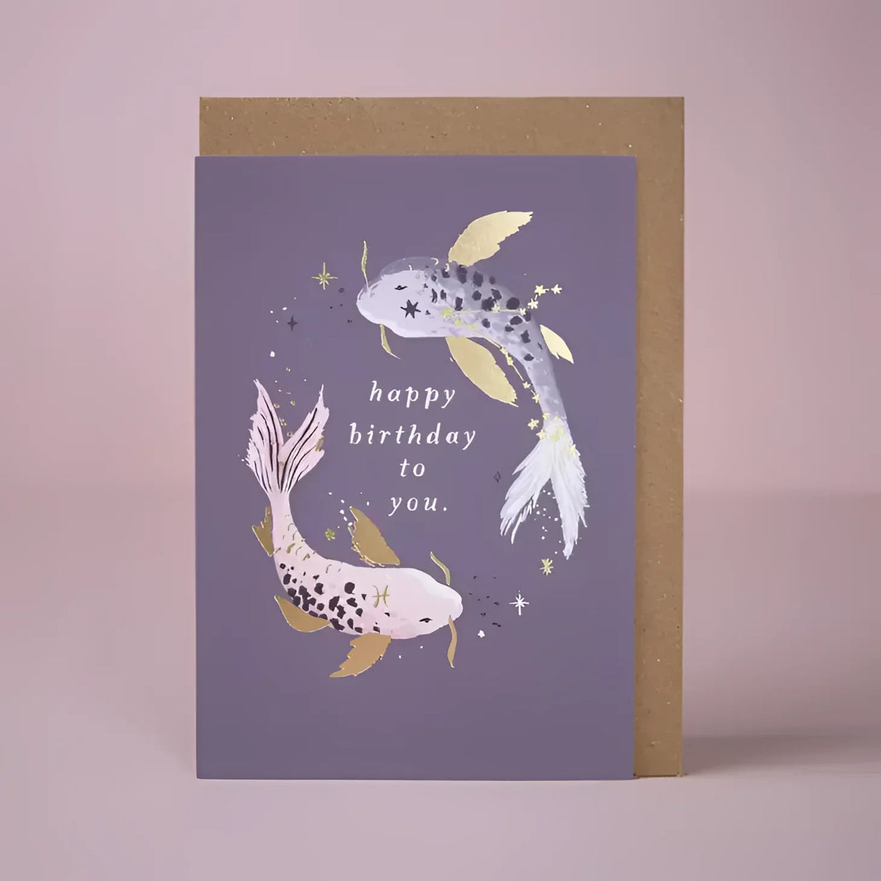 Greeting Card #K002 - Pisces Zodiac Birthday - $6.95