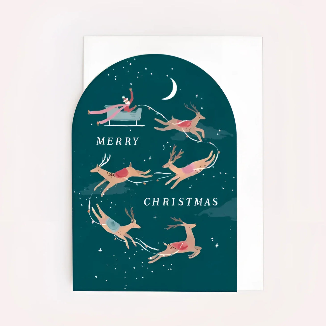 Greeting Card #K002 - Reindeer Christmas - $6.95