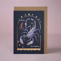 Greeting Card #K002 - Scorpio Zodiac Birthday - $6.95