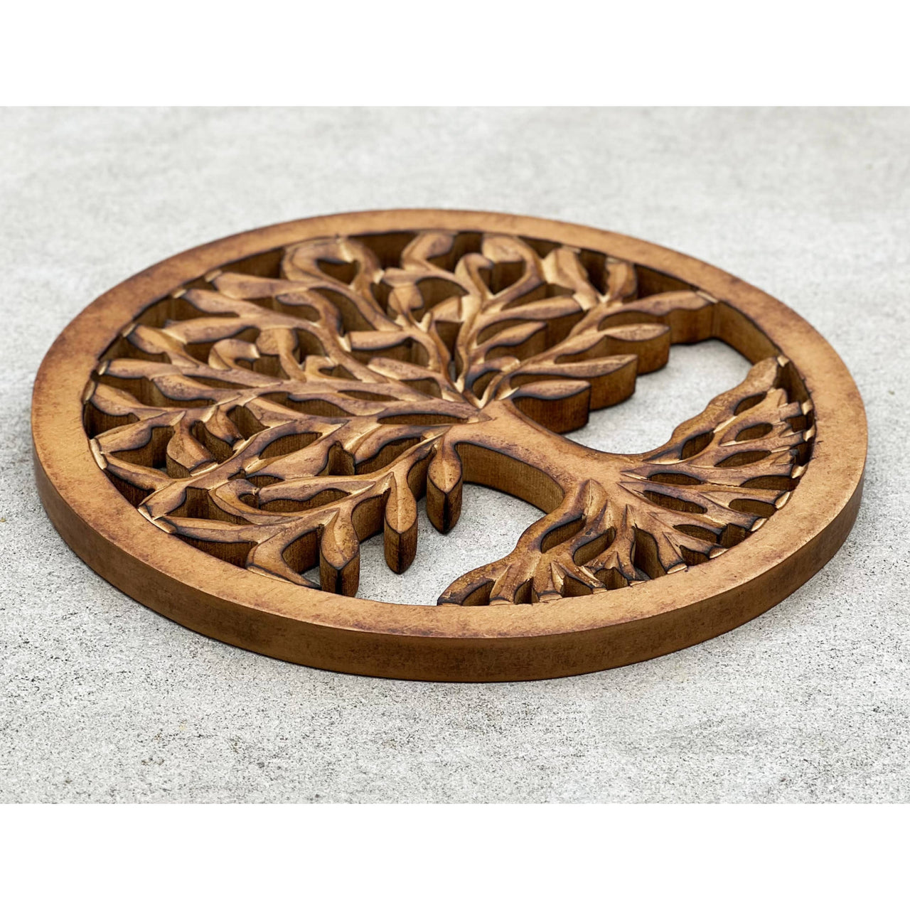 Handcrafted Wooden Tree of Life Wall Decor Hanging Art